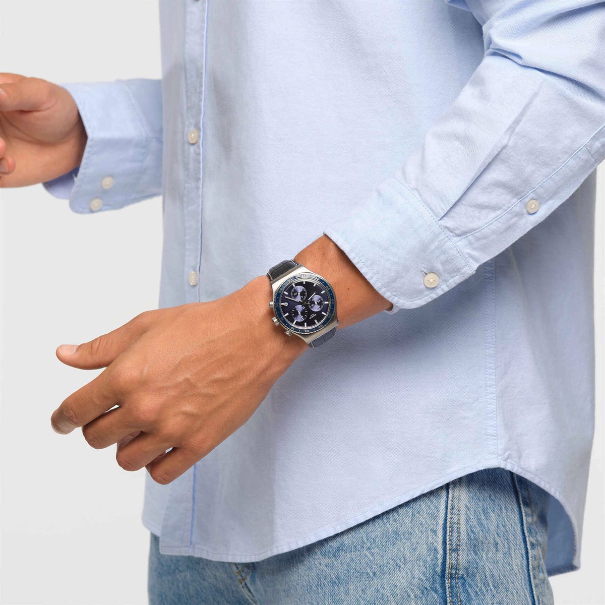 Montre Swatch New Irony Chrono Cobalt Lagoon