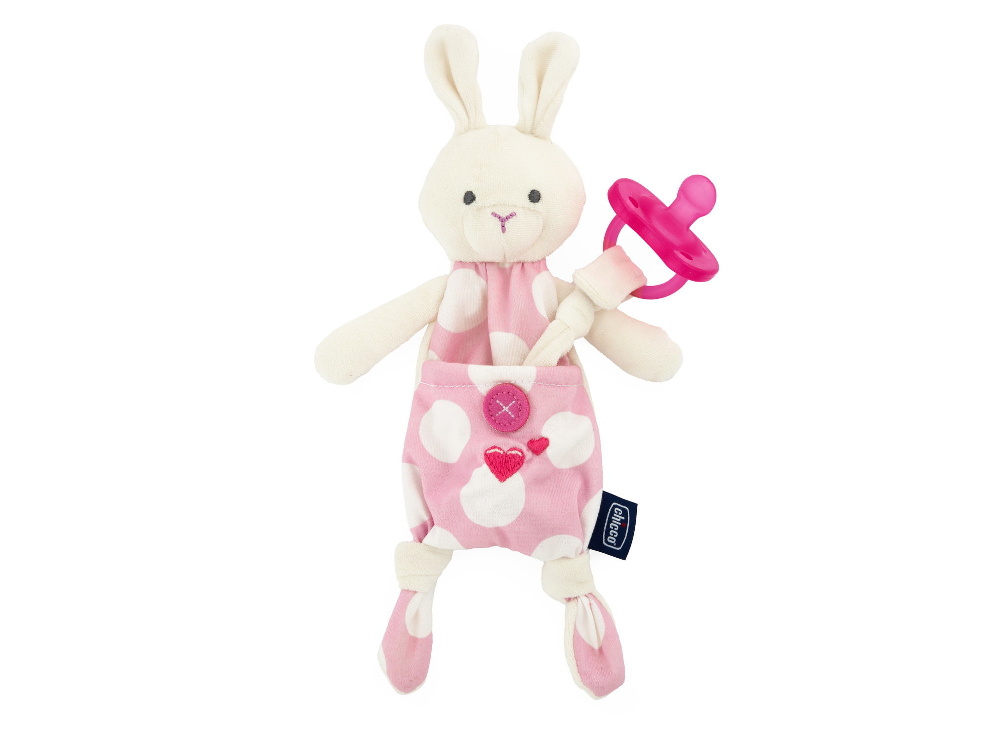 PORTA CHUPETA CHICCO DOUDOU ROSA 0