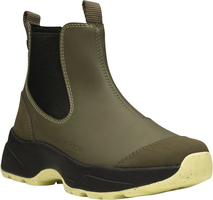 Woden Siri Waterproof Dark olive/pale lime