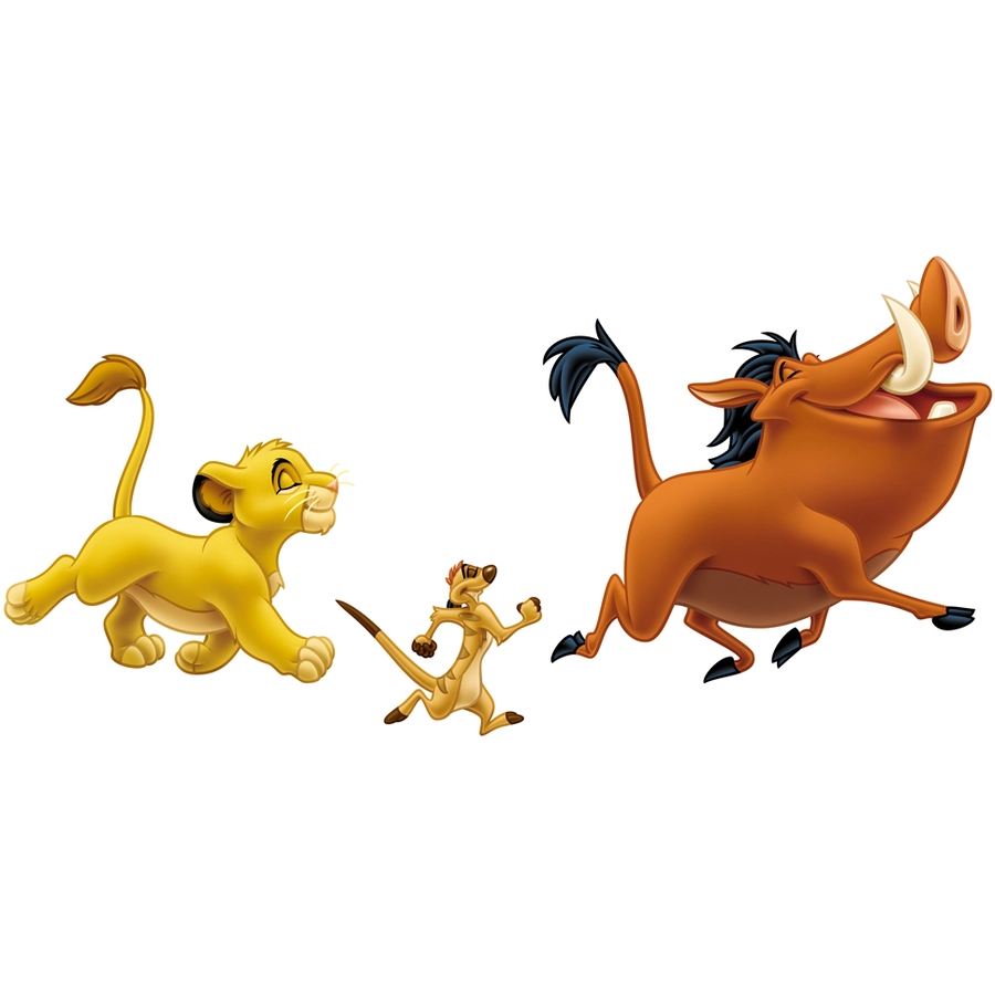 Room Mates  König der Löwen Simba, Pumbaa, Timon Mehrfarbig