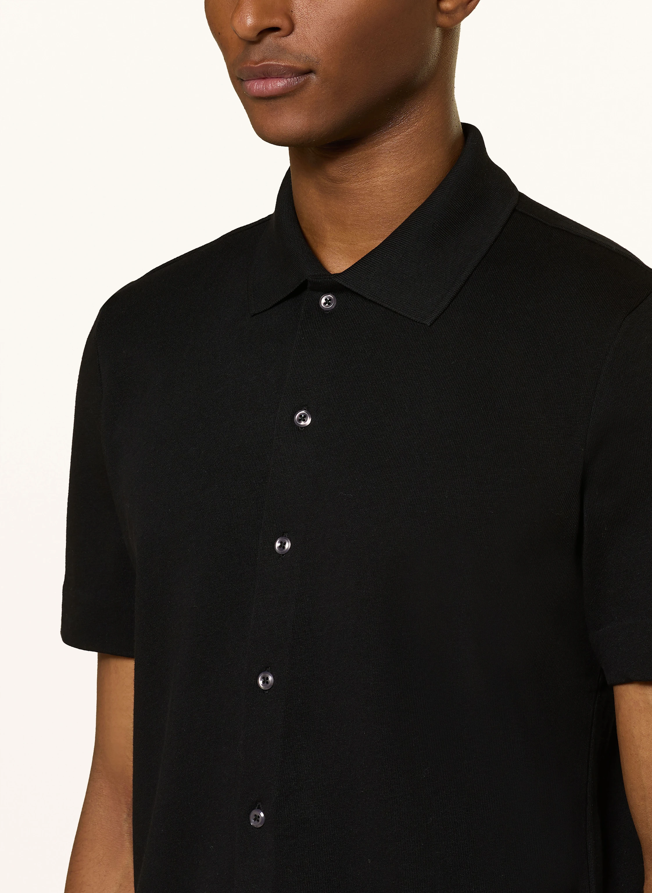 MAERZ MUENCHEN Kurzarm-Hemd Regular Fit aus Jersey