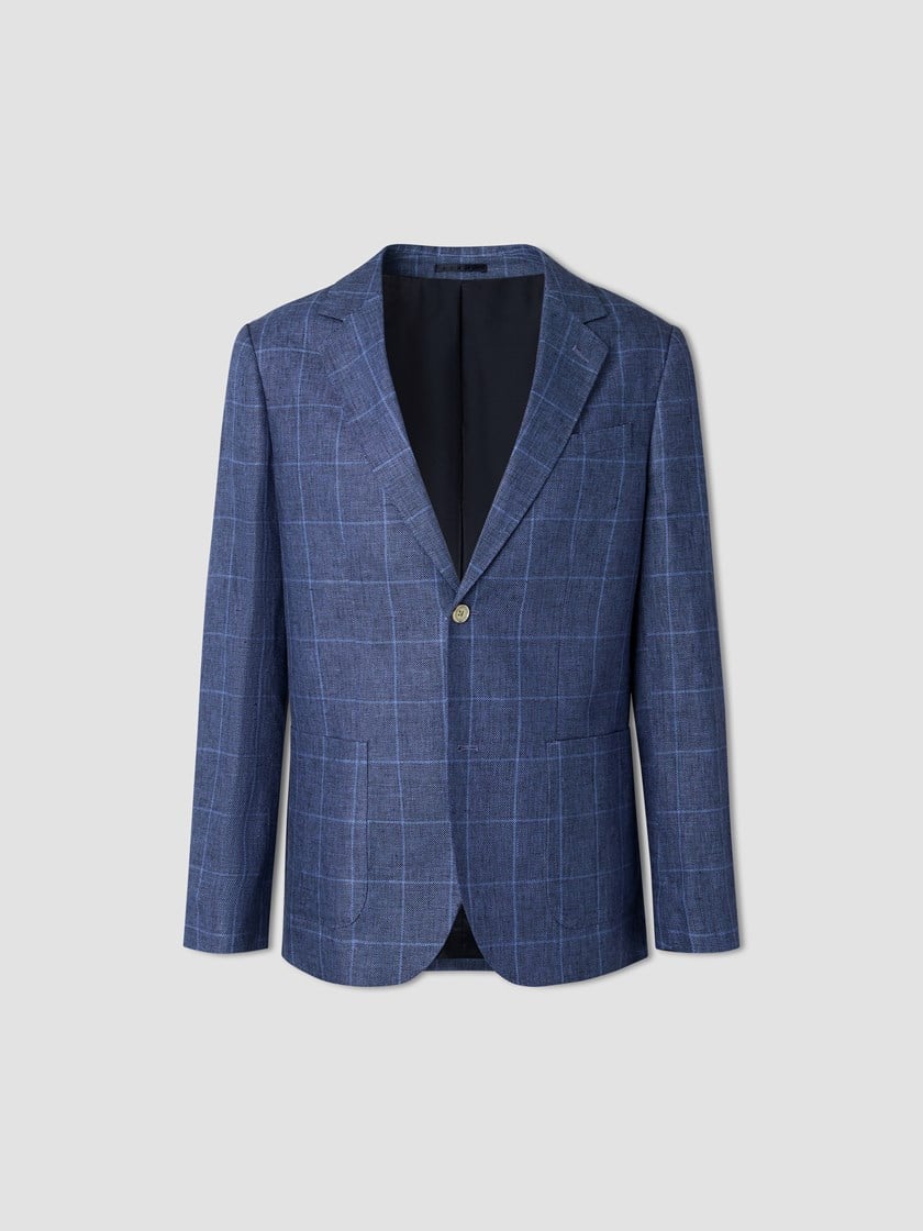Leo rutet linblazer Vintage Indigo
