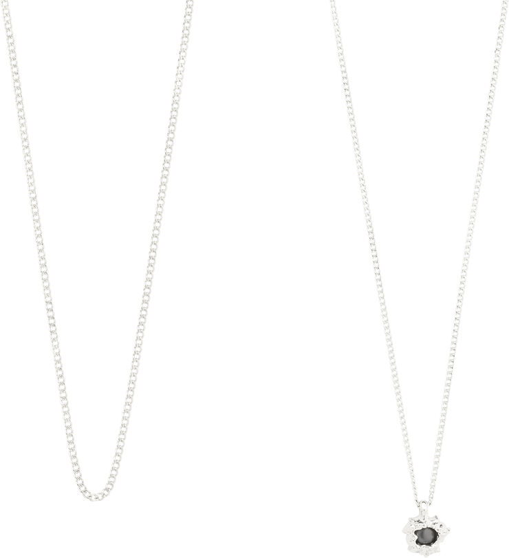 Pilgrim ACT recycled necklace 2-in-1 silver-plated Sølv