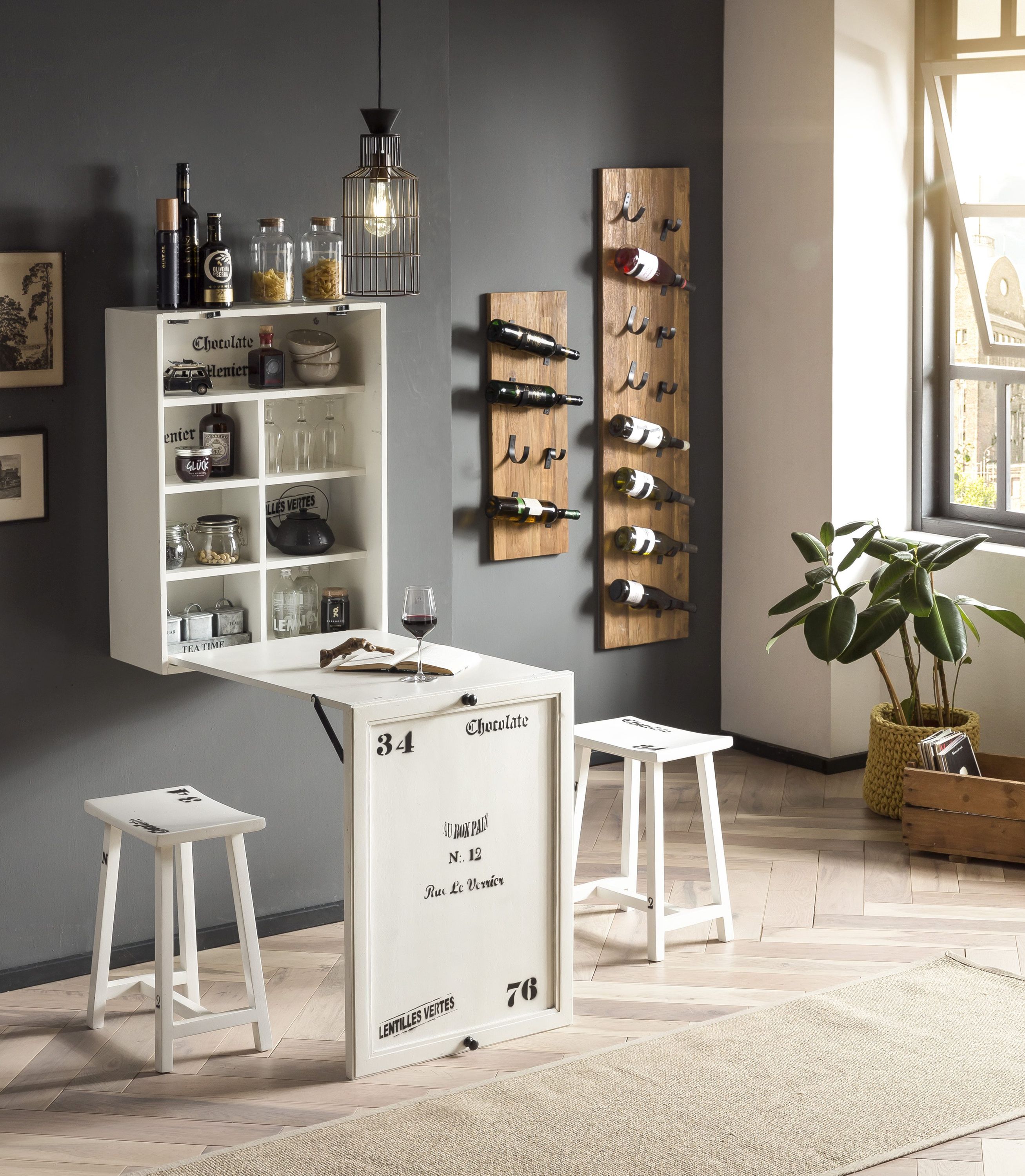 Klapptisch + 2 Hocker weiss Küchentisch Stühle Essgruppe Esstisch Küchenregal