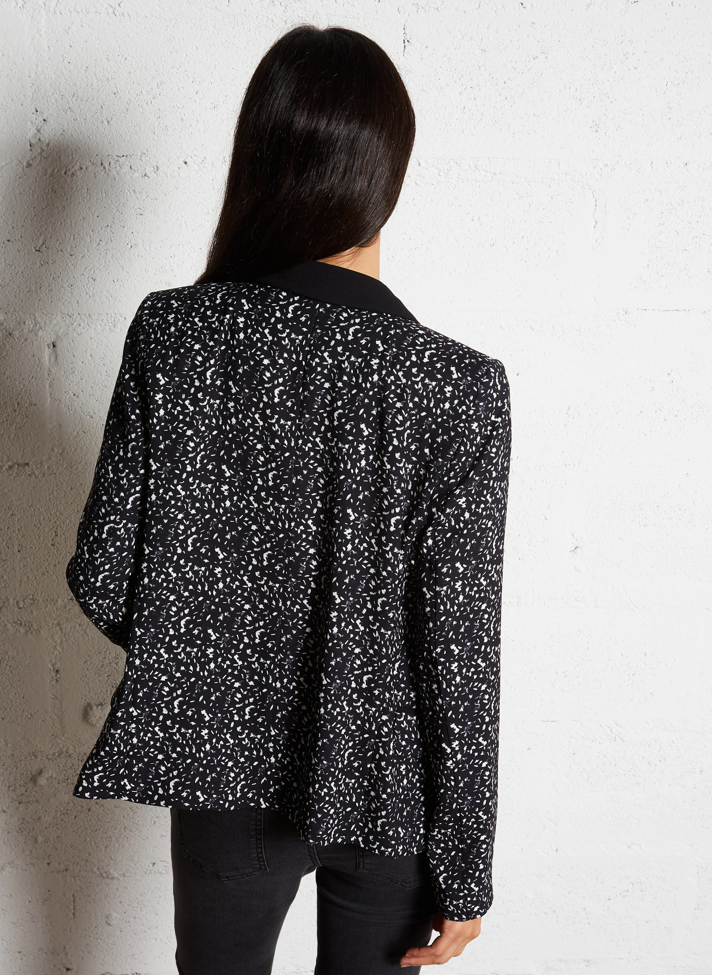Veste tailleur droite | Noir