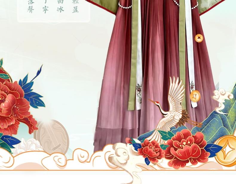 Francoix - Hanfu-kostuumset met lange mouwen en bloemenborduurwerk