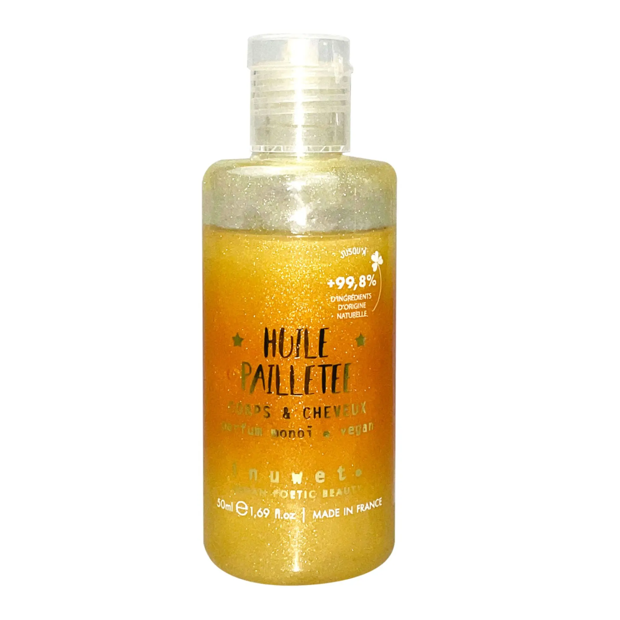 Inuwet - Parfum Monoï Huile Pailletée 50ml - Huile