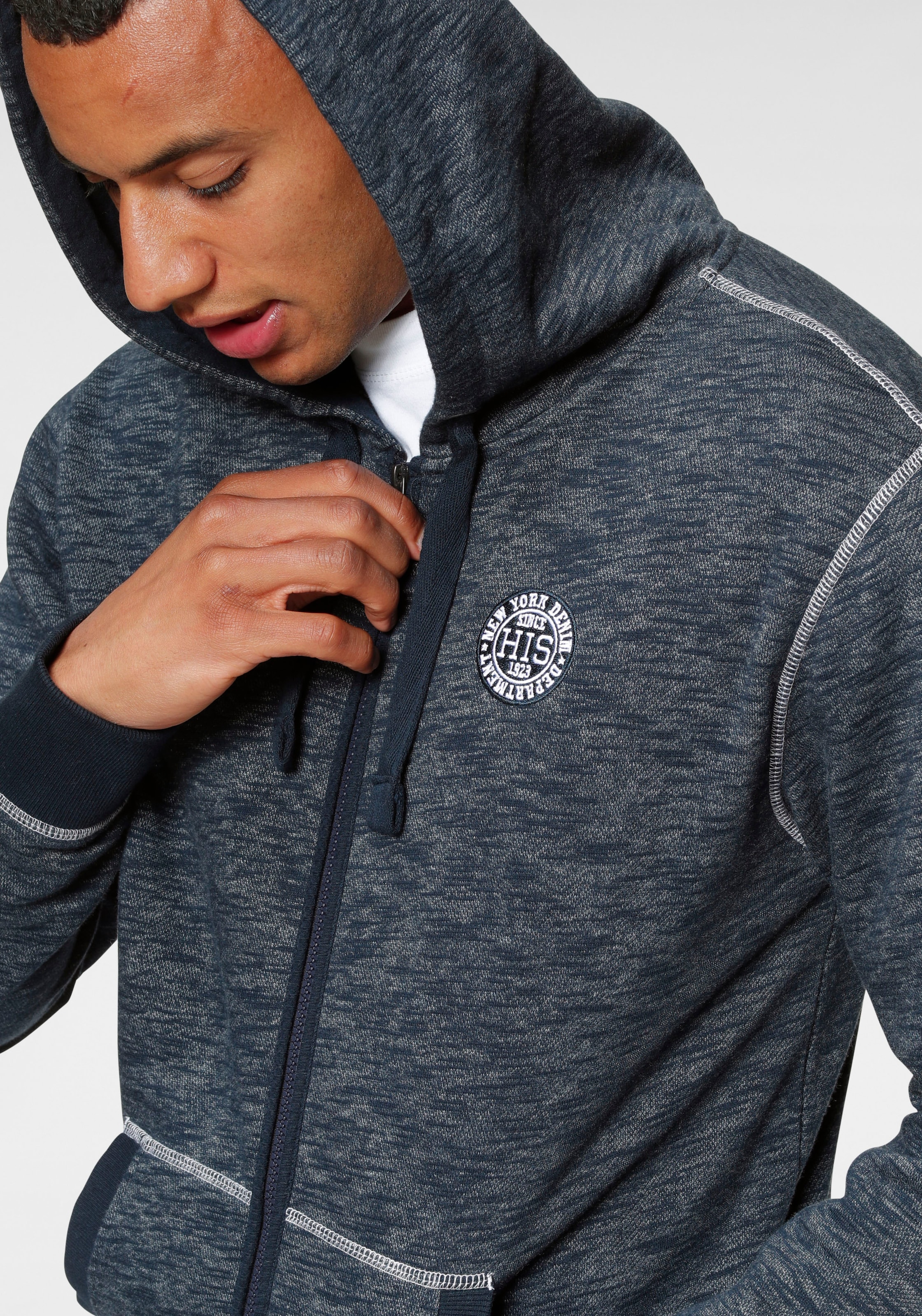 H.I.S Kapuzensweatjacke , mit markanten Nähten