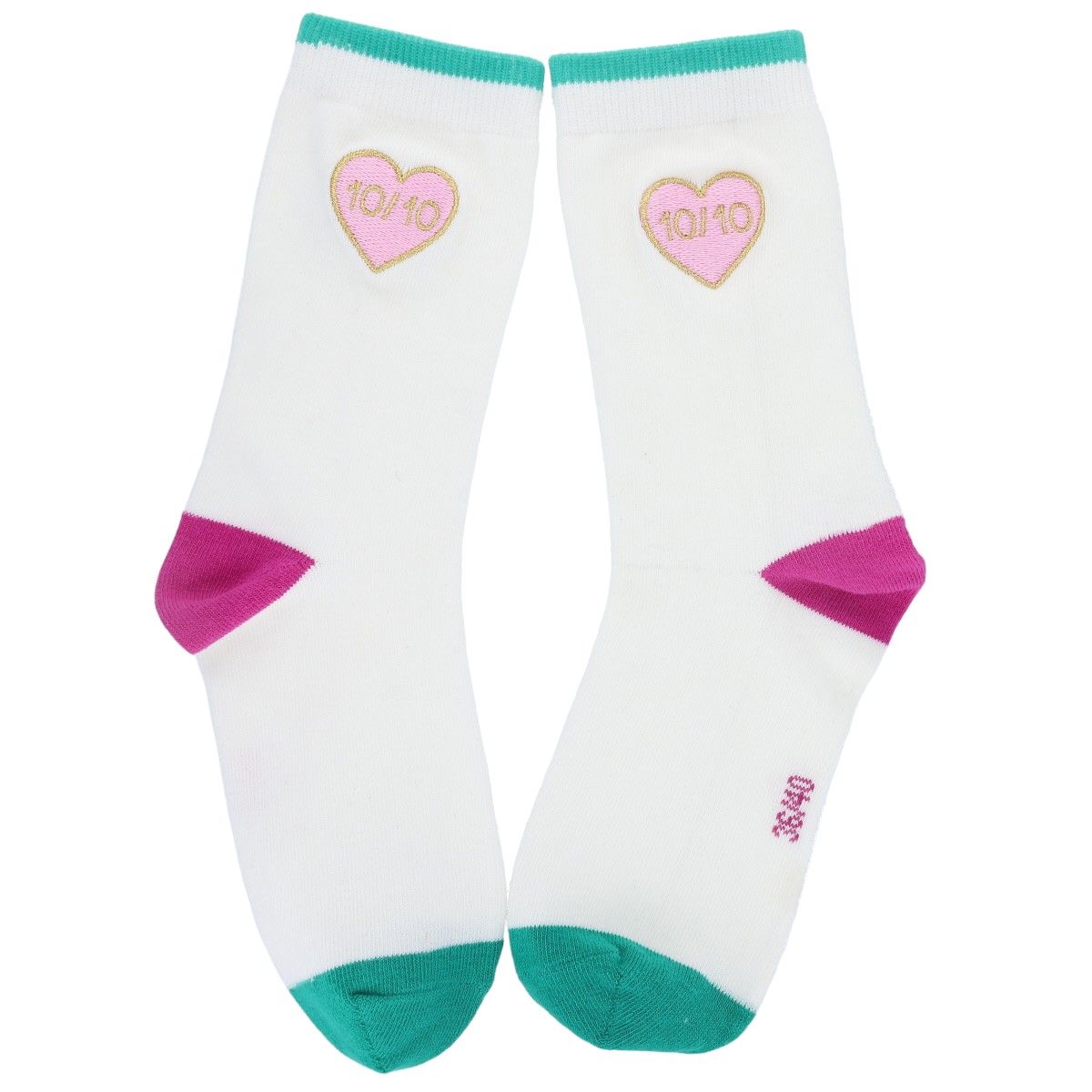 Chaussettes 10 sur 10 cœur rose 36-40