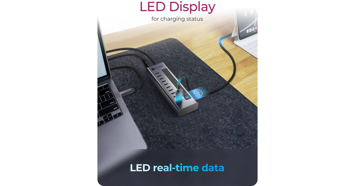 ICY BOXIB-HUB1450-C31 usb-hub  (Antraciet)