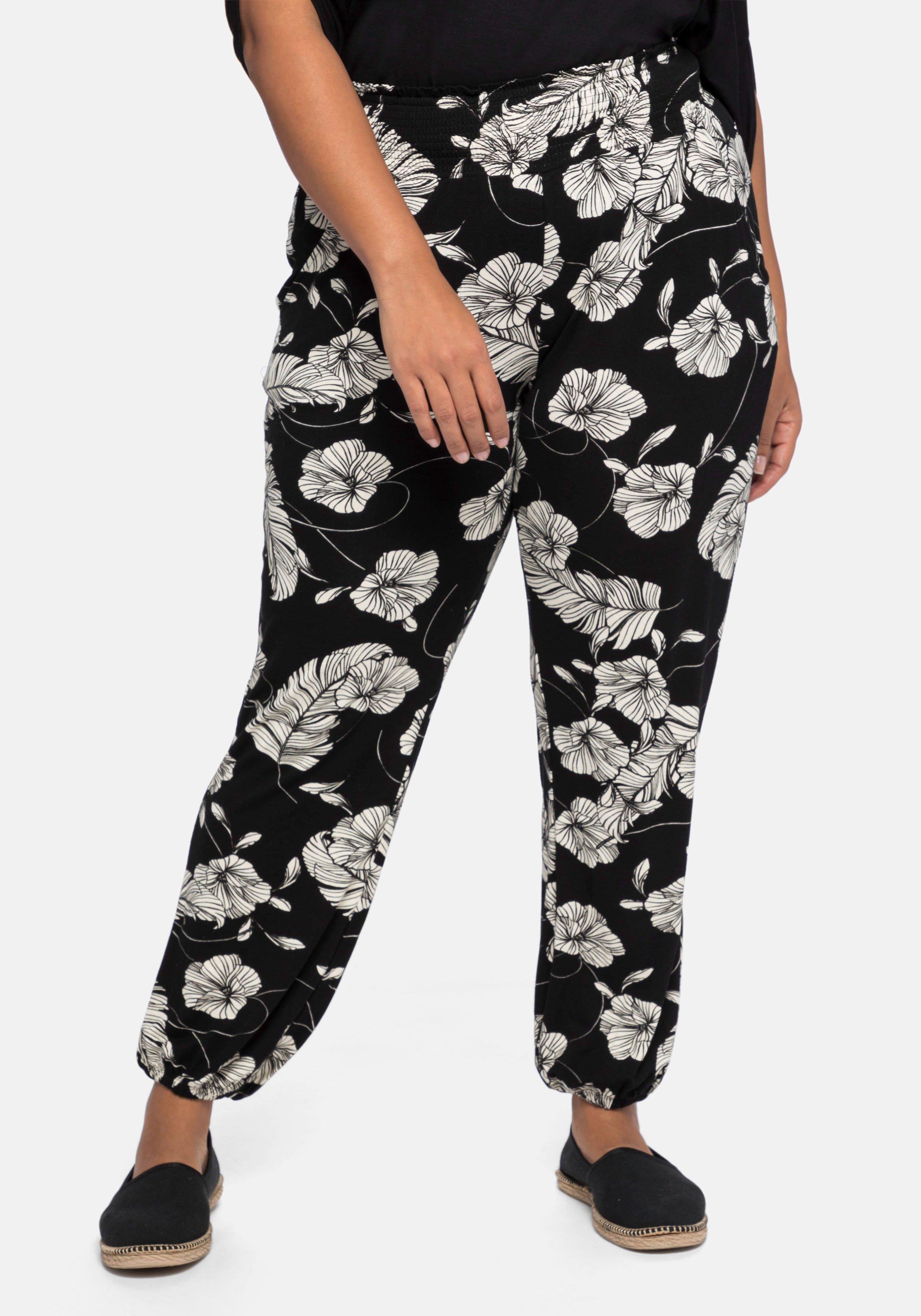 Jerseyhose im Joggpants-Stil, mit Alloverprint