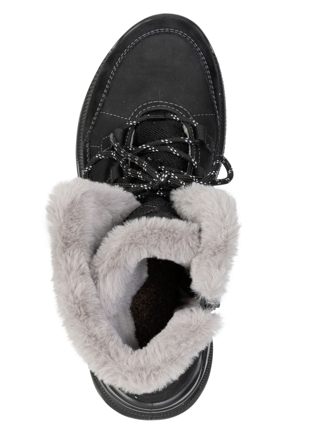 Gefütterte Damen-Boots, Winterschuhe, Weite H, mit Reissverschluss