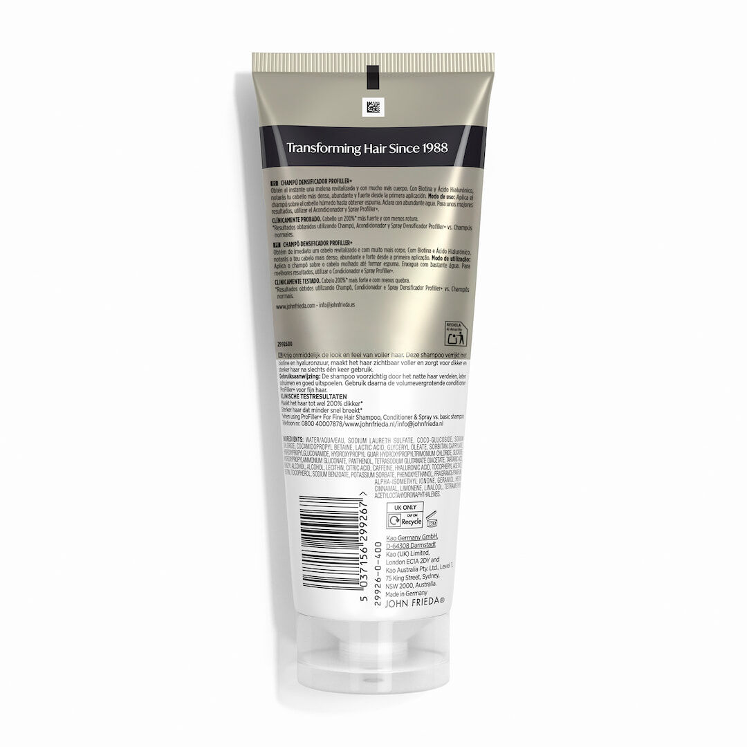 John Frieda PROfiller+ Champô Densificador - 250ml
