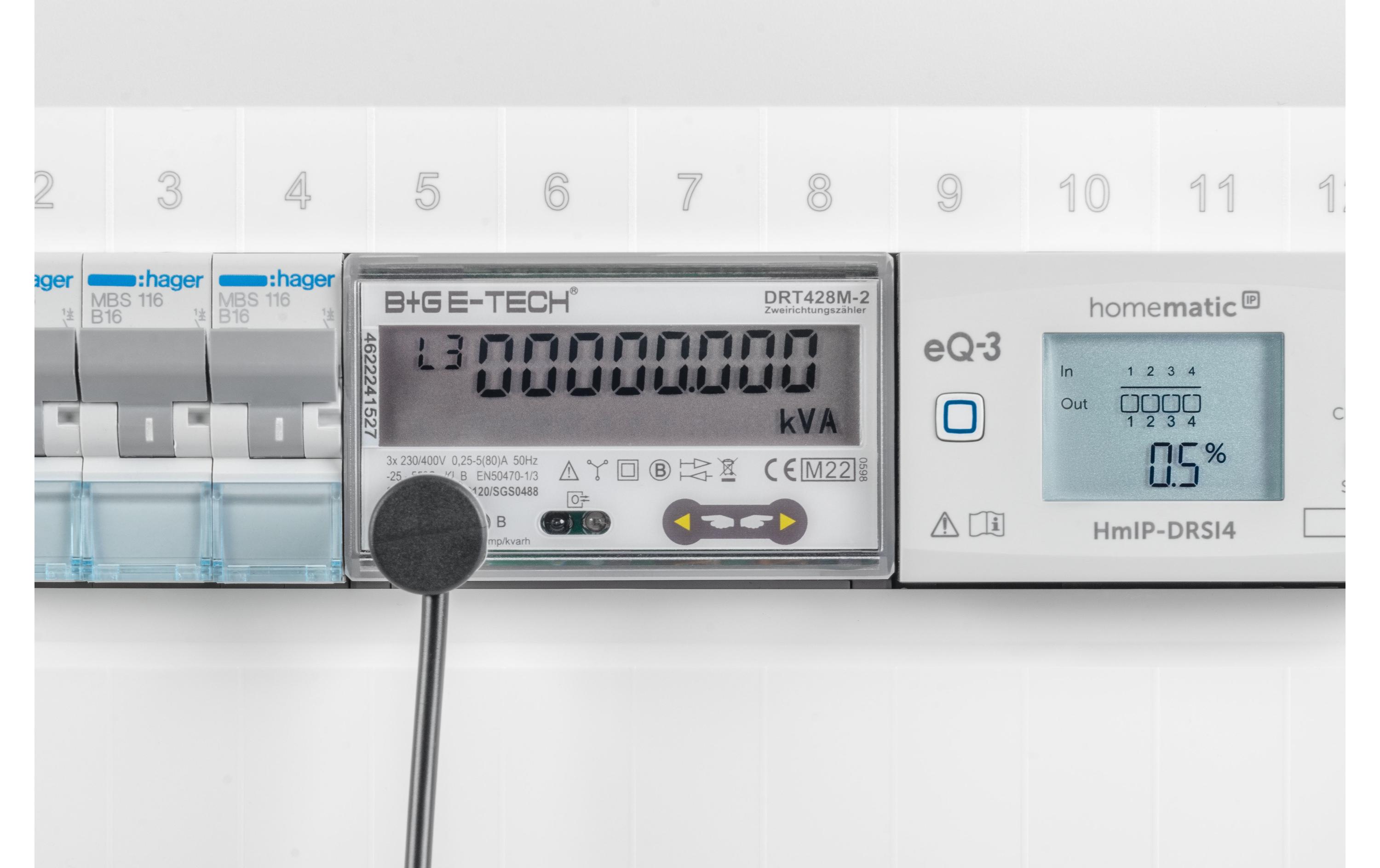Smart Home LED-Schnittstelle für digitale StromzählerHmIP-ESI-LED: Stromverbrauch von Zwischenzählern erfassen – und smart nutzen.