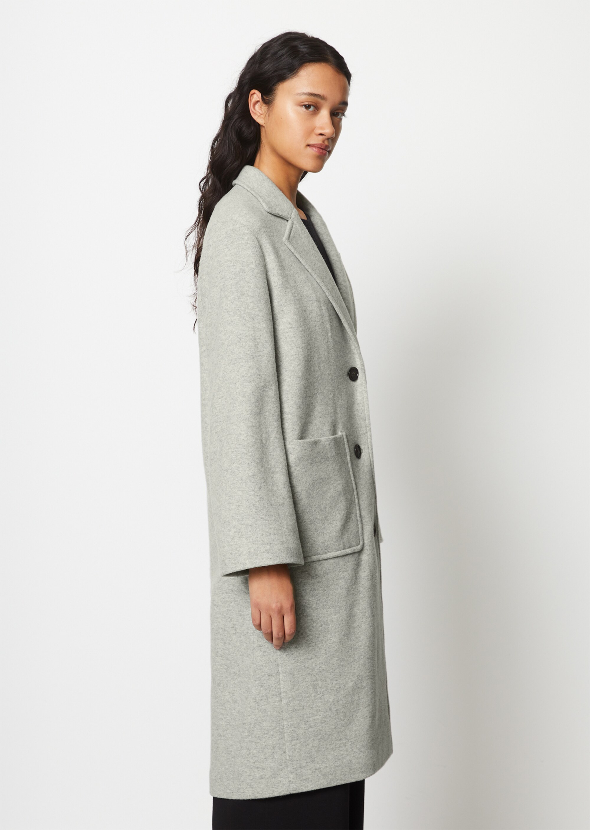 Blazer-Mantel relaxed aus kompakter Jersey-Qualität