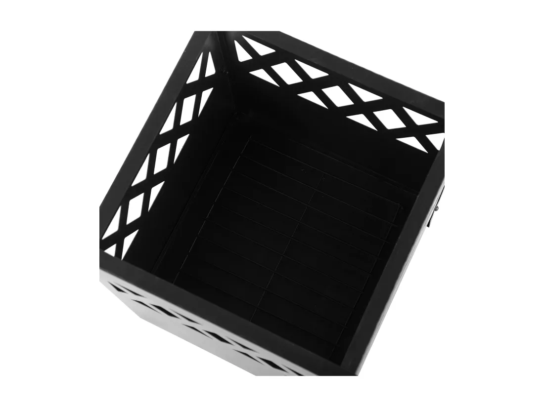 Foyer avec grille SHIGA Métal Noir