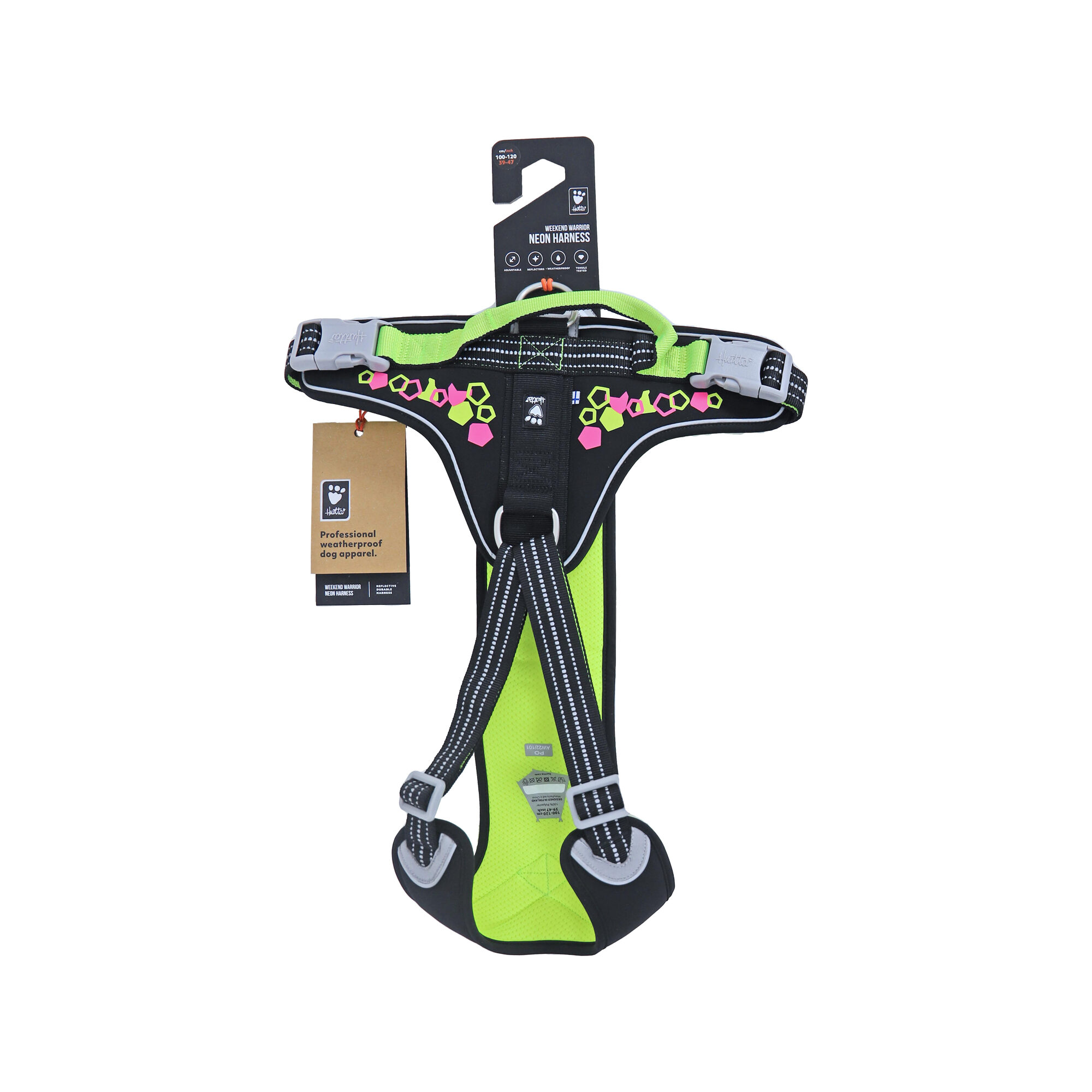Hurtta Weekend Warrior Harnas - Neon Licorice