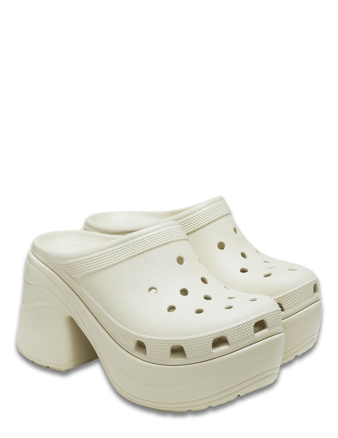 crocs Sabots à talons Femme Siren Clog Bone Blanc