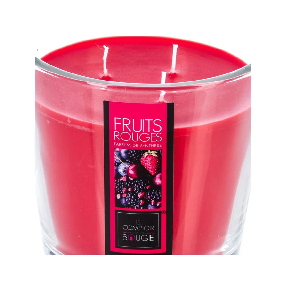 Atmosphera, Createur D'Interieur Atmosphera Bougie Parfumée 3 Mèches Fruits Rouges