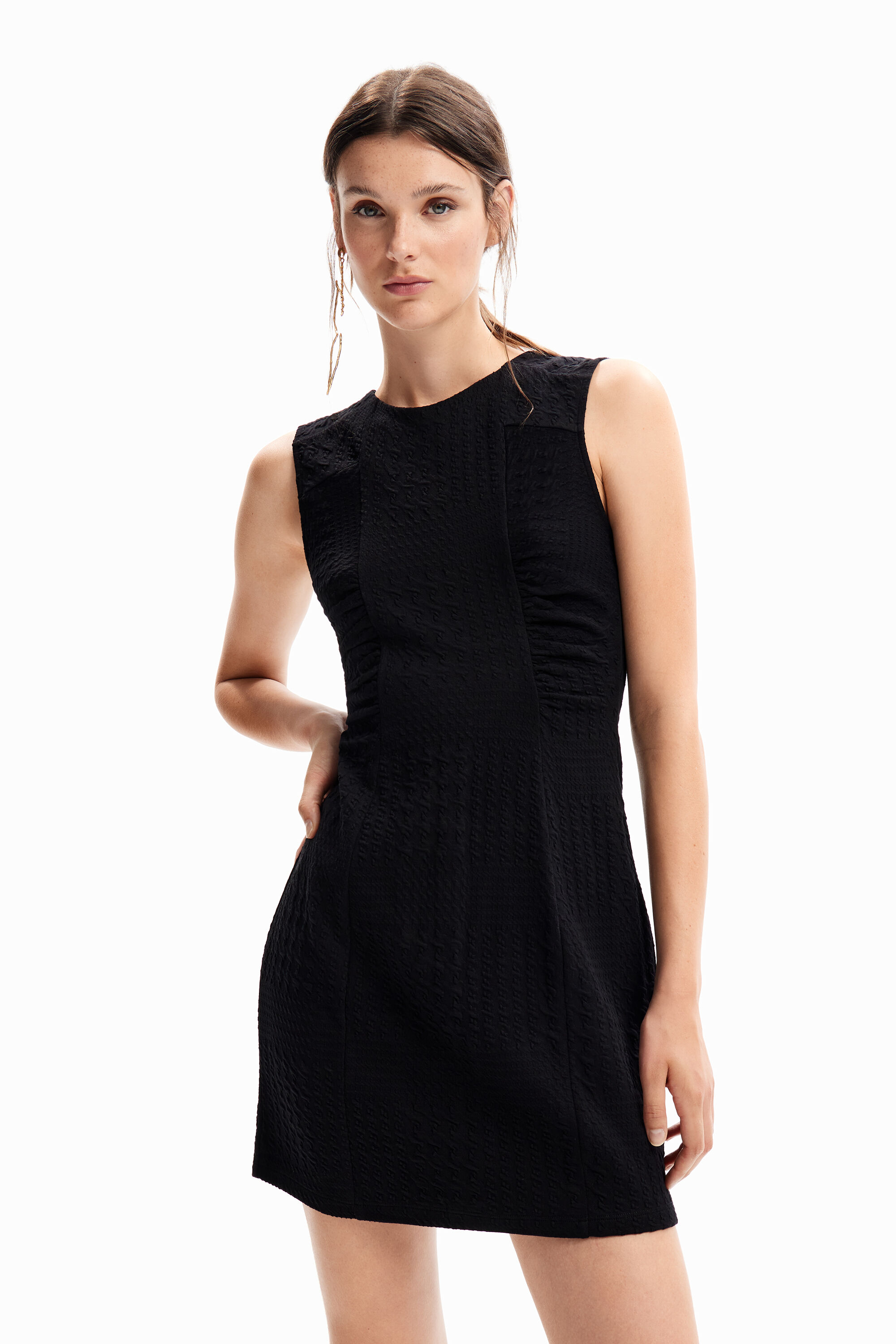 Mini-robe texturée