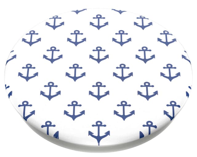 Popsockets greb til mobilenhed (anchors away white)