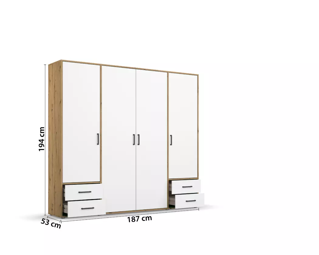 Kleiderschrank Voyager 187 x 194 cm