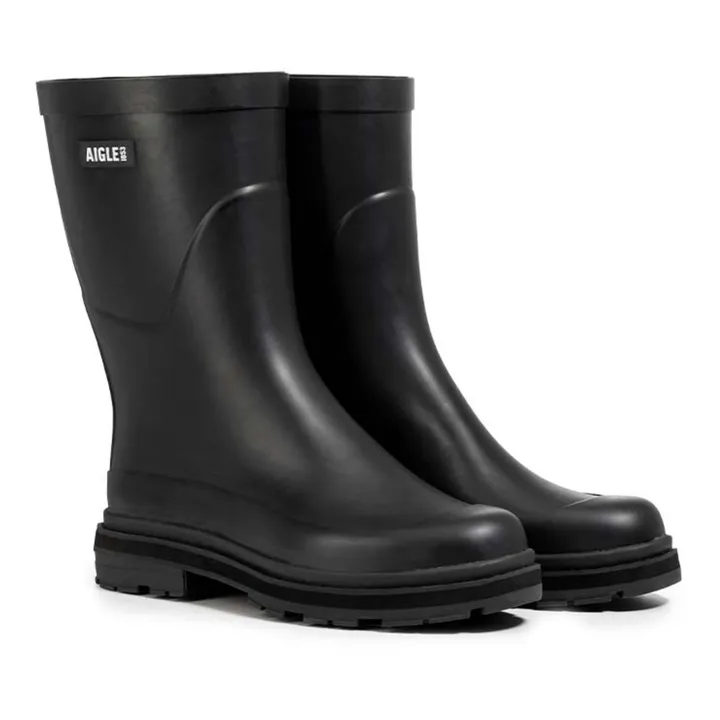 Aigle Bottes De Pluie Mid Rain | Noir