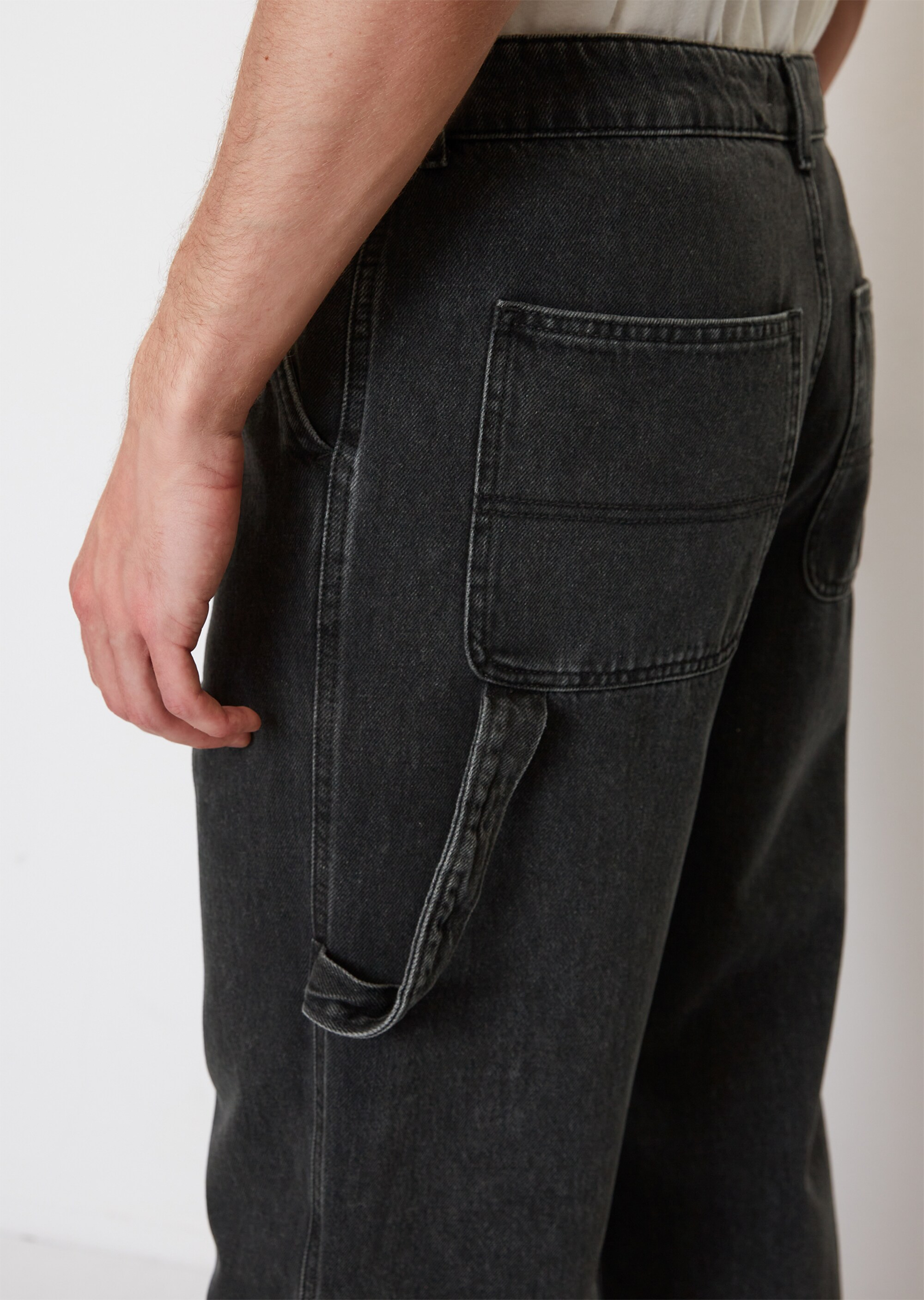 Denim-Chinos straight im Carpenter-Stil