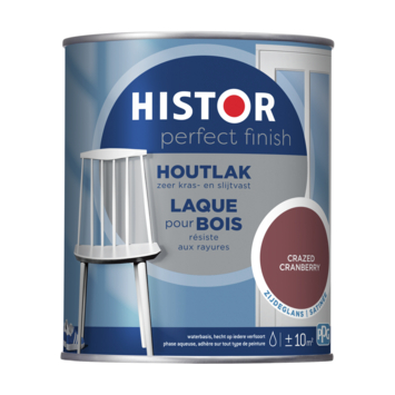 Histor Perfect Finish houtlak zijdeglans crazed cranberry 750 ml