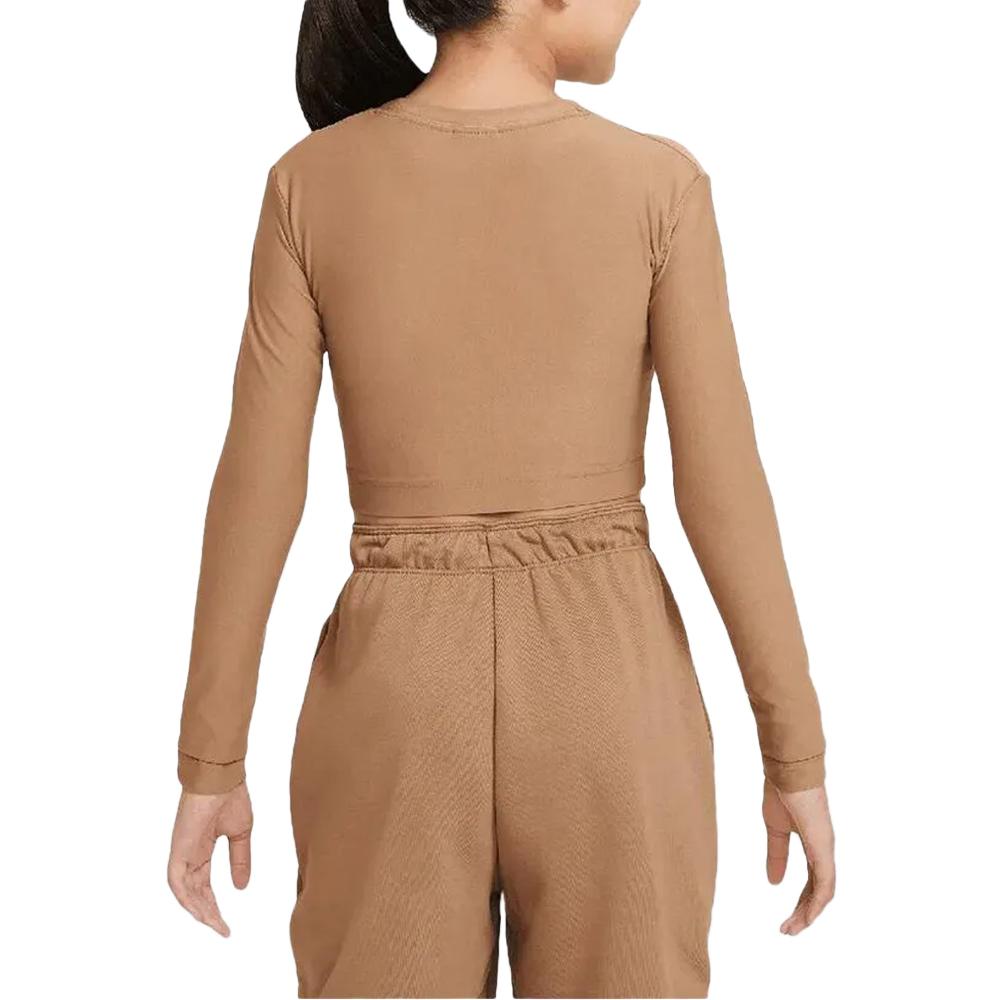 Nike T-Shirt Marron Fille Nike Crop
