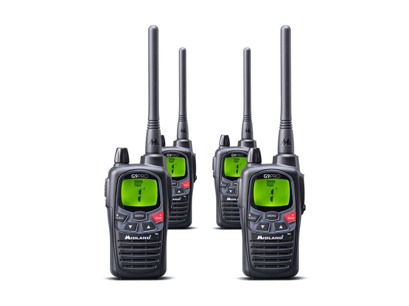 Midland Funkgerät G9 Pro, 4er Set Handfunkgeräte-Set