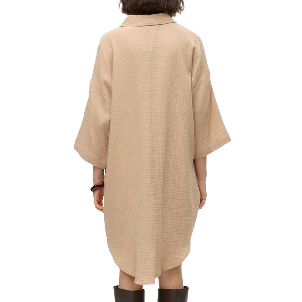 Vero Moda Robe Chemise Beige Femme Vero Moda Natali