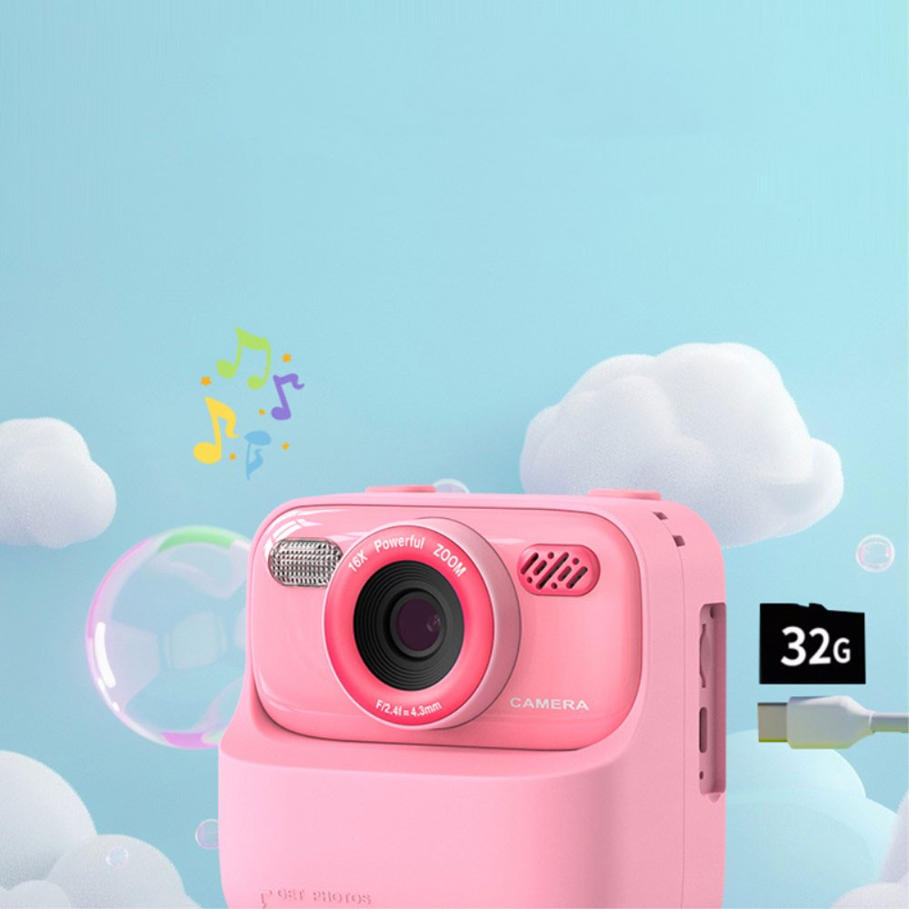 (48MP) Dual Kinder Sofortbild Kamera Fotoapparat mit 16-fach Digital Zoom LED Licht und 2.4