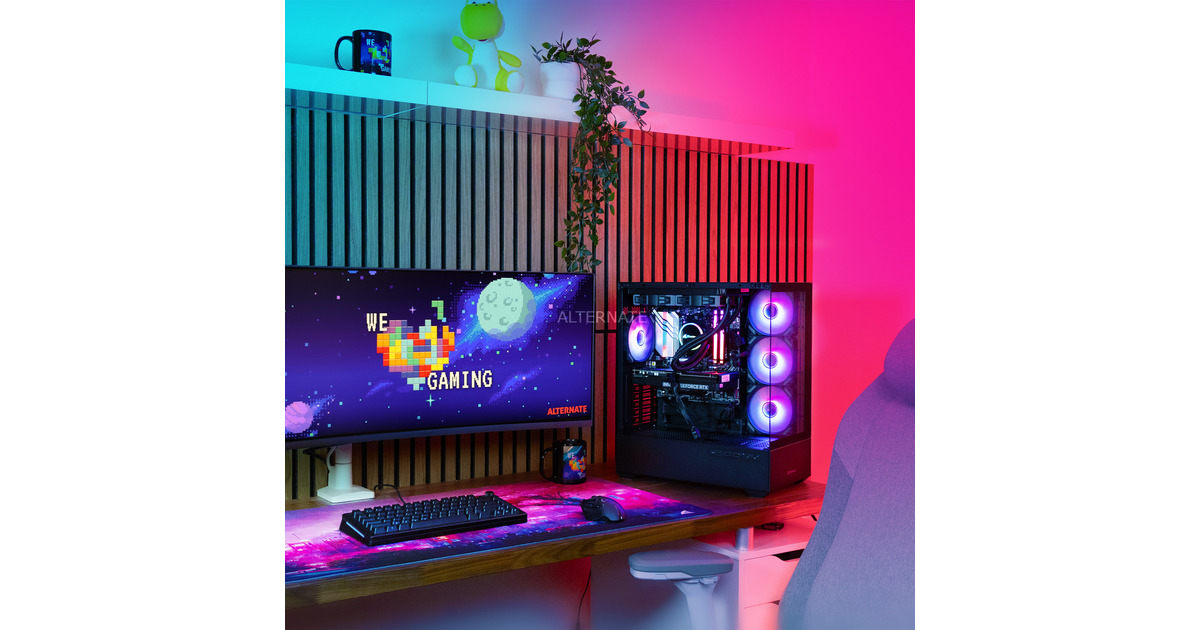 ALTERNATEThunderstorm Starter Ryzen 5 - RTX 5060 Ti gaming pc  (Zwart | R5 9600X | RTX 5060 Ti | 32 GB | 1 TB SSD)