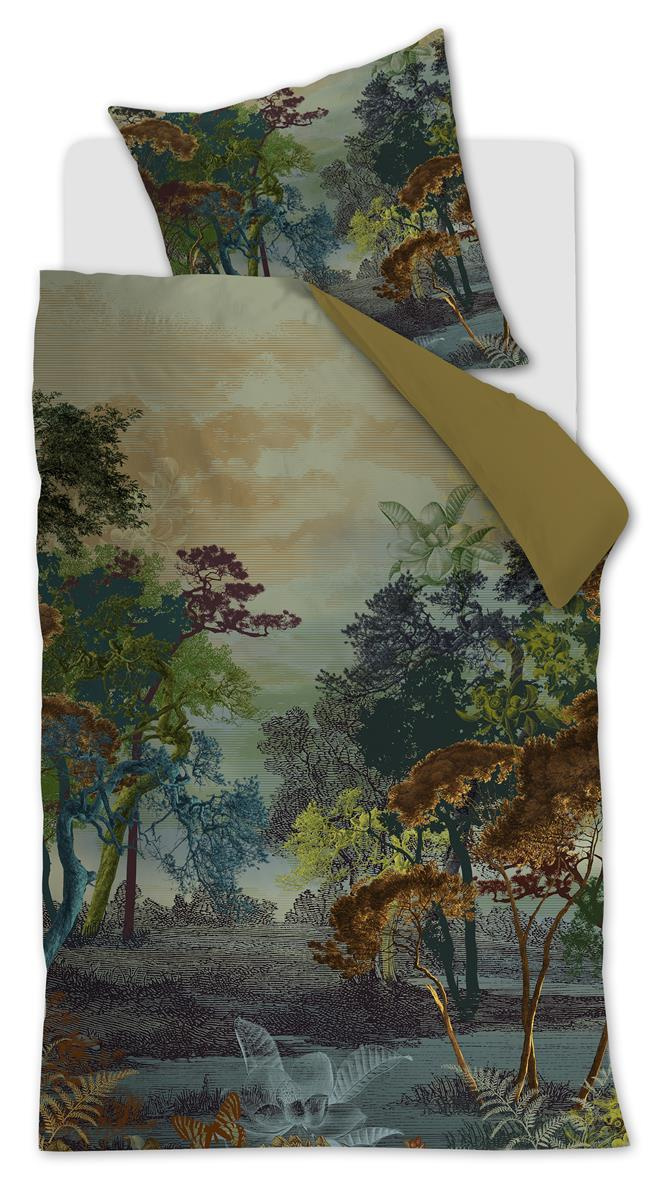 Bettwäsche FOREST GATE Satin 135x200 cm, mit 1 Kissen