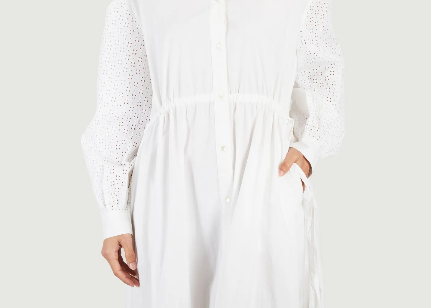 Robe-chemise longue en coton Ava Skall Studio