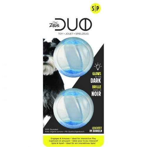 Bola Zeus Duo transparente e luminescente para cães