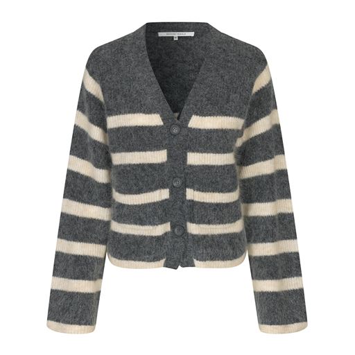 Second Female Ovalis Knit Wide Sleeve Cardigan, Volcanic Ash, M