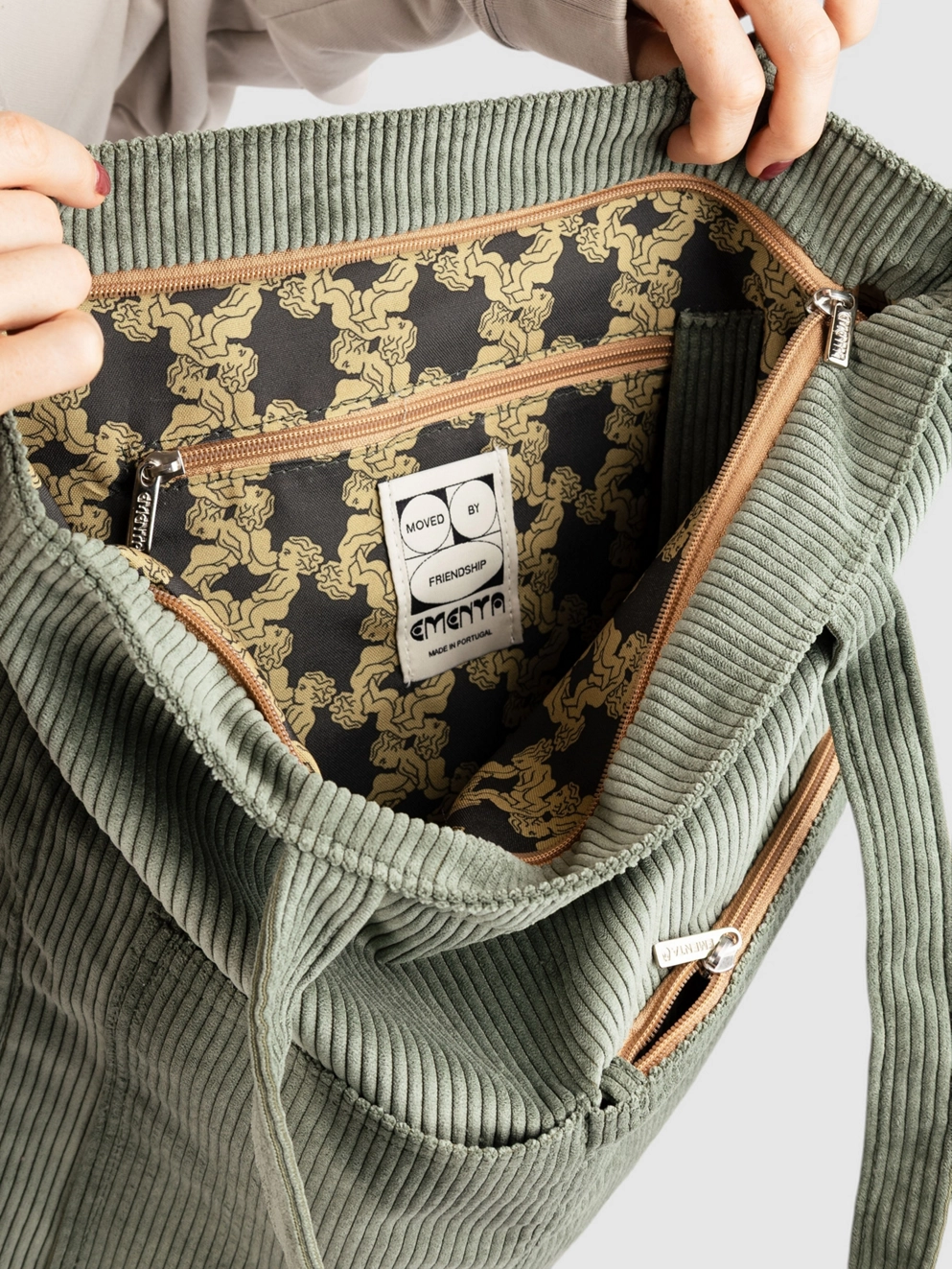 Ementa SB CMon Ikon Cord Tote Bag green