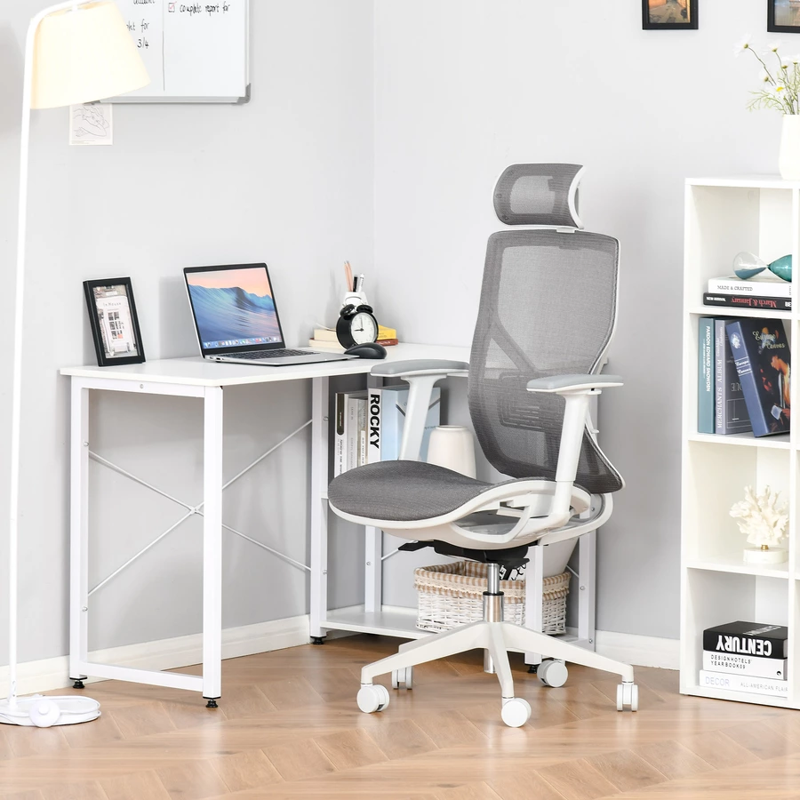 Vinsetto Bürostuhl ergonomisch geformt, high-end gaslift Grau