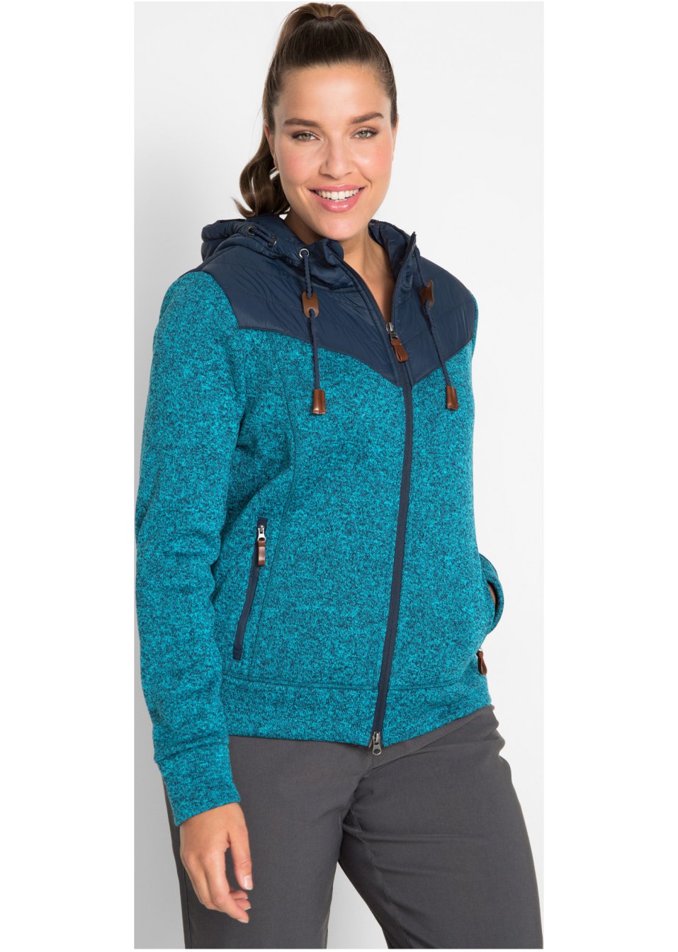 Veste polaire à capuche