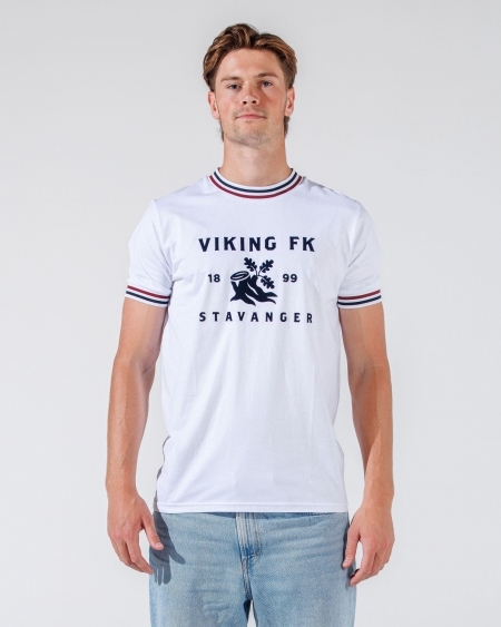 T-skjorte med farget rib