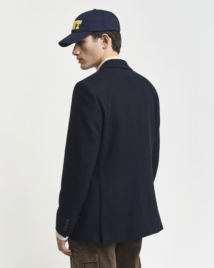 Gant SLIM HERRINGBONE SUIT BLAZER Navy