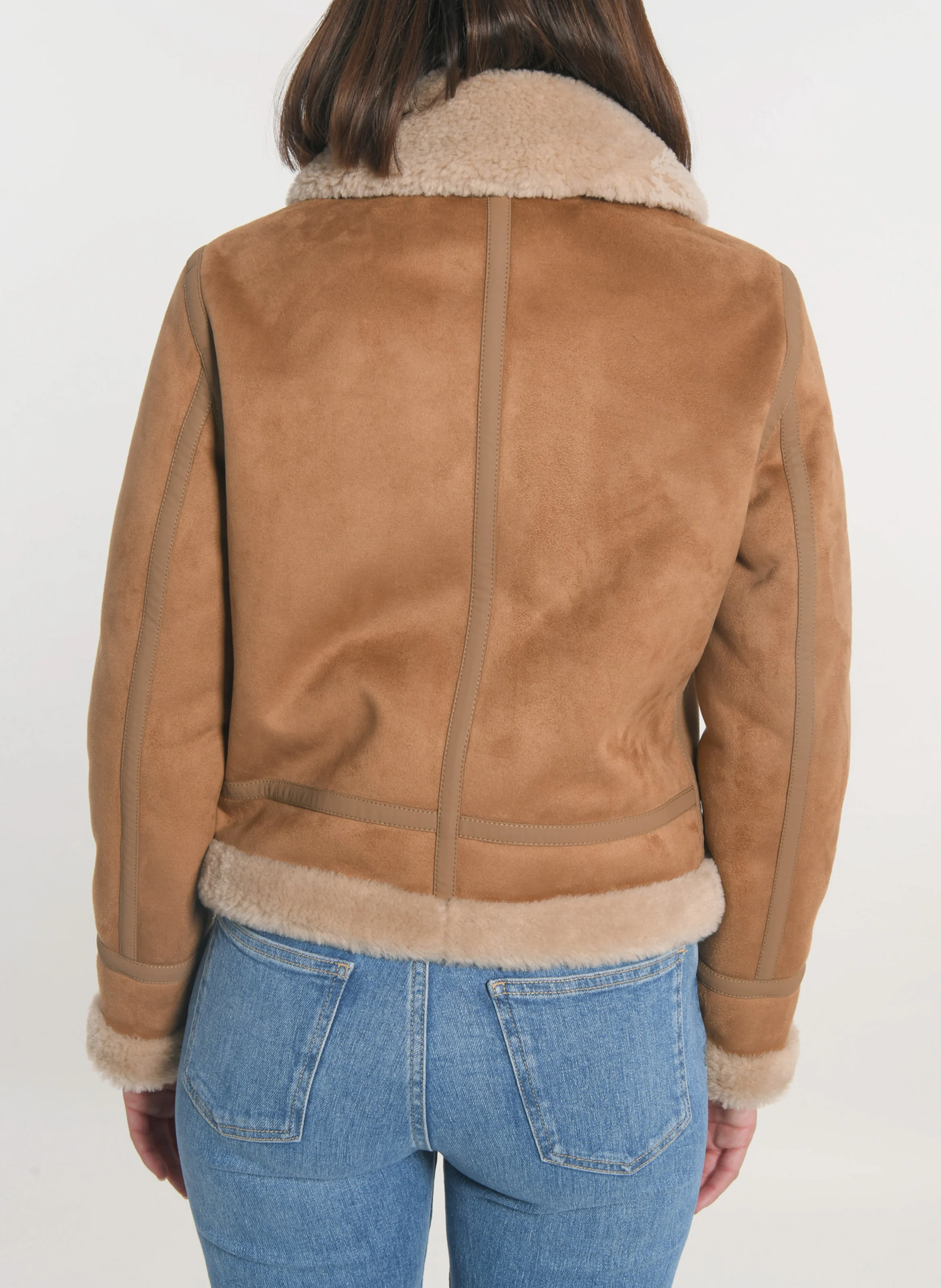VANESSA - Blouson col à revers| Marron