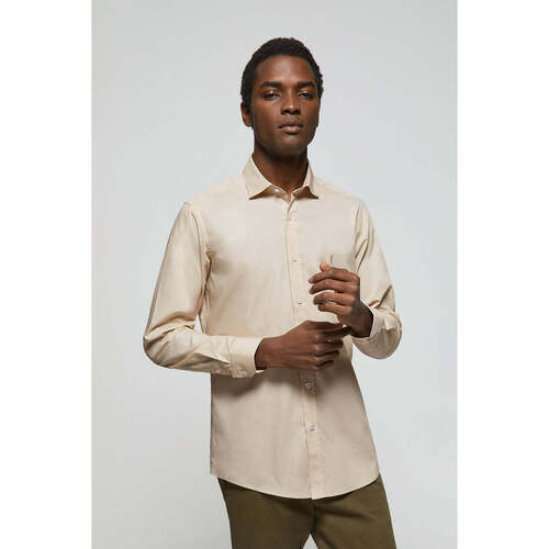 Polo Club - RIGBY GO SHIRT SLIM POPLIN Beige