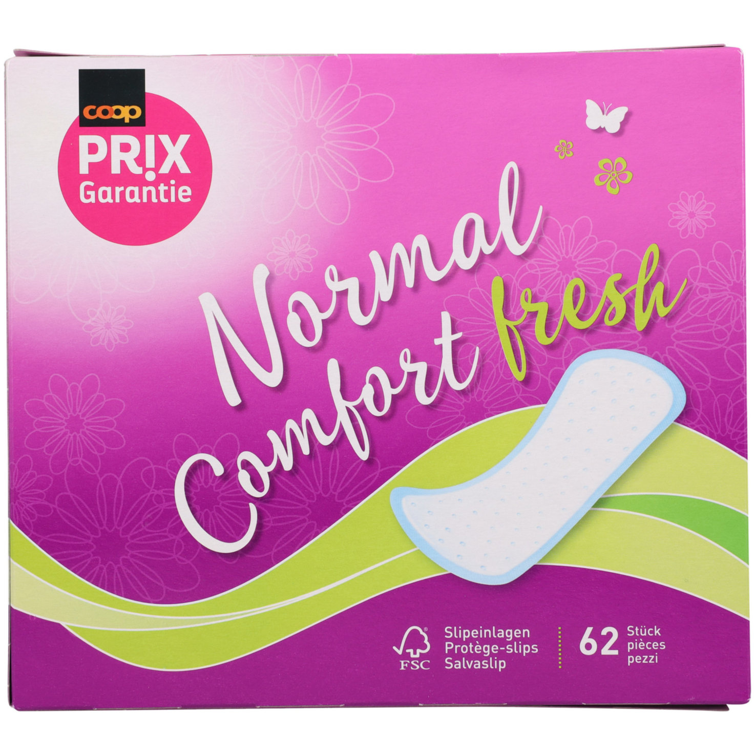 Prix Garantie Slip Comfort fresh 62 Stück