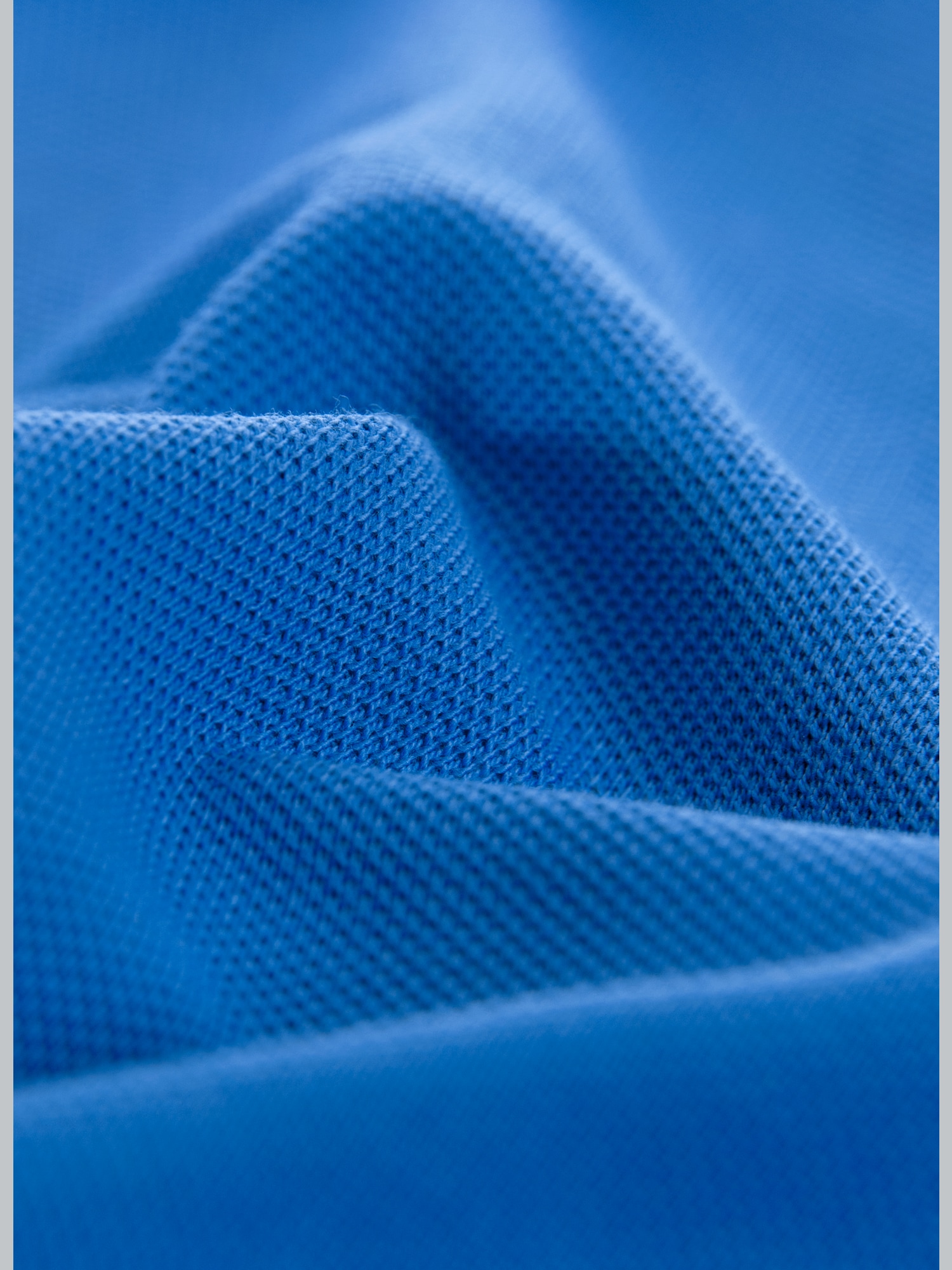 Poloshirt mit Reißverschluss Electric-blue