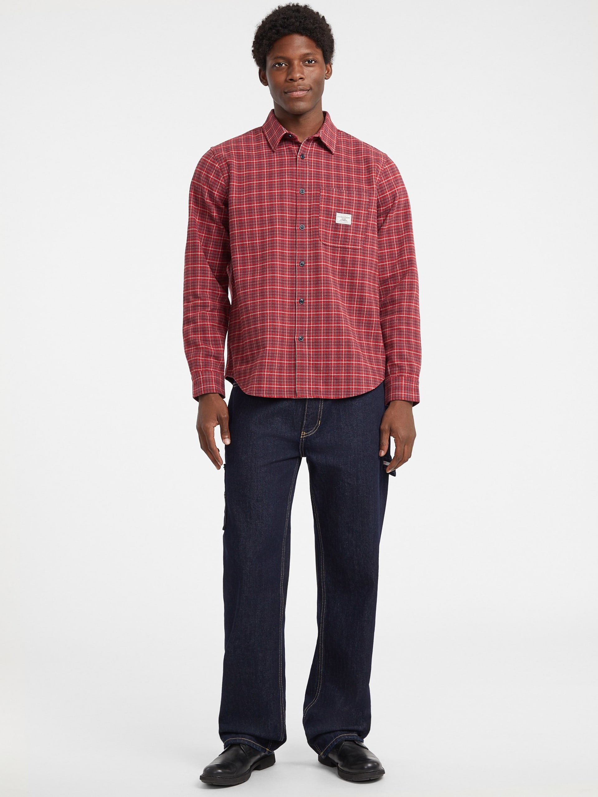 Camisa de flanela com bolso