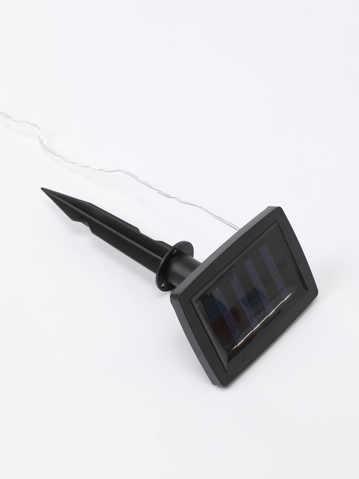 Cordão de luzes solares com 100 LEDs pequenos - Branco