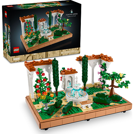 LEGO Icons byggesættet Have med springvand 10359
